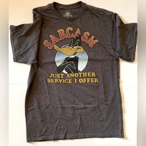 Looney Tunes T-Shirt, Men's Large, Authentic, Daffy Duck, Warner Bros.